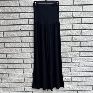 Motherhood Maternity Black Stretchy Wide Leg Pants Size Medium